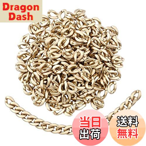 【送料無料】SUPERFINDINGS ゴールド 約300個 16x23mm 持ち手パーツ CCBプラスチック リング チェンリ..