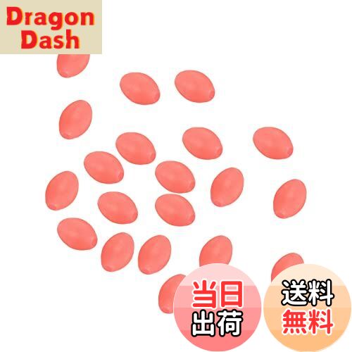 【送料無料】PATIKIL 5x3.4mm ルミナス釣りビーズ 200個 ソフト プラスチック グロー釣り餌 卵 リグビ..