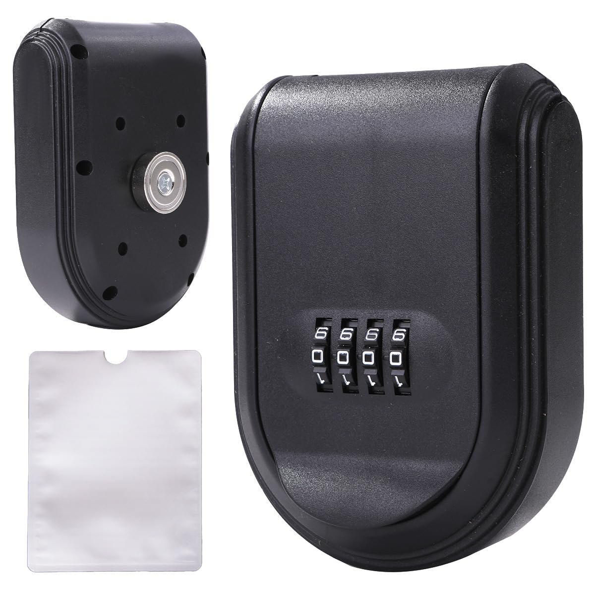 【送料無料】セキュリティキーボックス マグネット付き 車スマートキー 鍵隠し 屋外 ダイヤル式 暗証番..