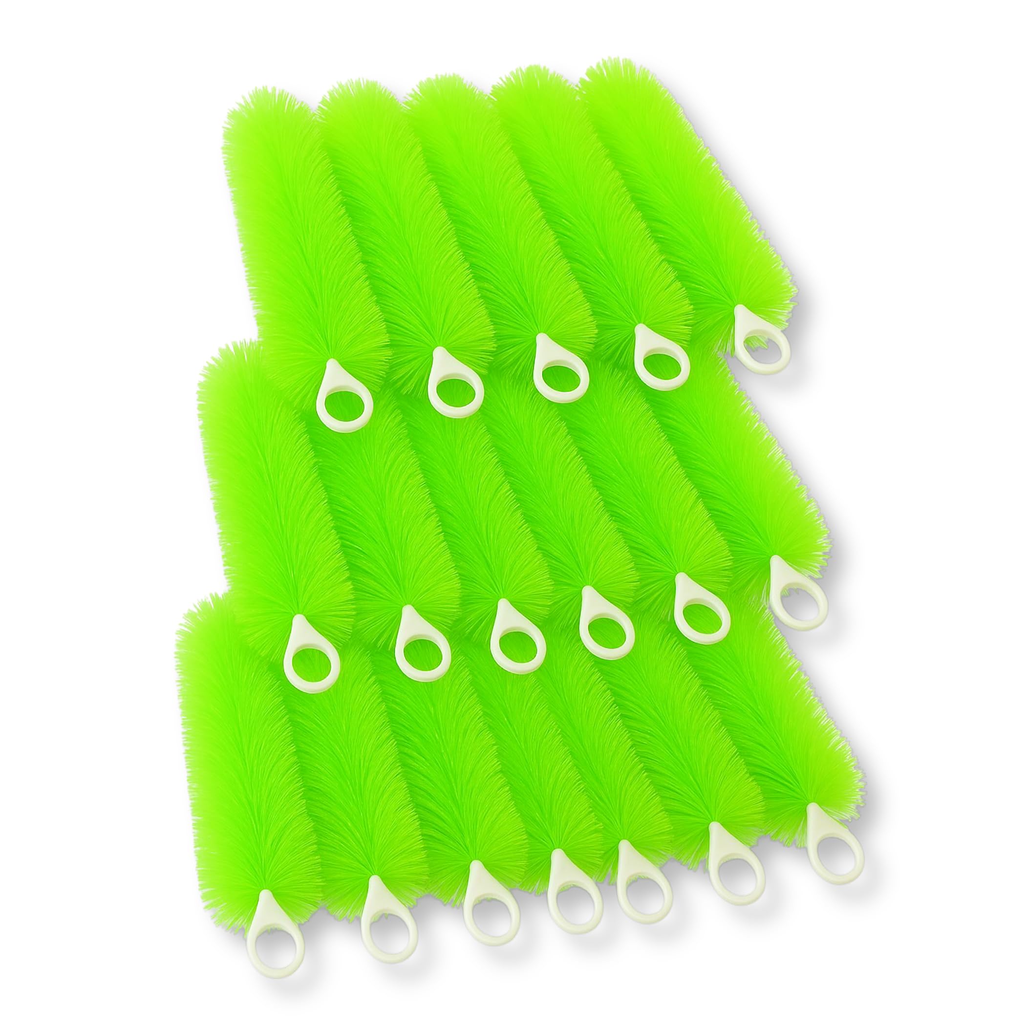 【送料無料】Lezalic ロールフィルター フィルターブラシ 20本セット グリーン 水槽 濾過 ろ過 汚れ除去 吊り下げ 横置き ろ材 外部 色：40cm