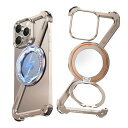 【送料無料】【Zケース 360°回転スタンド】NIFBANG iPhone 16 Pro Max 用のバンパー メタルフレームレス リングマグネット搭載 アルミバンパー 金属いphone 16 Pro Max ケース 角度調整スタンド 縦横両対応 落下防止 米軍規格 耐衝撃 レンズ保護 四隅エアバッグ ミニマリス