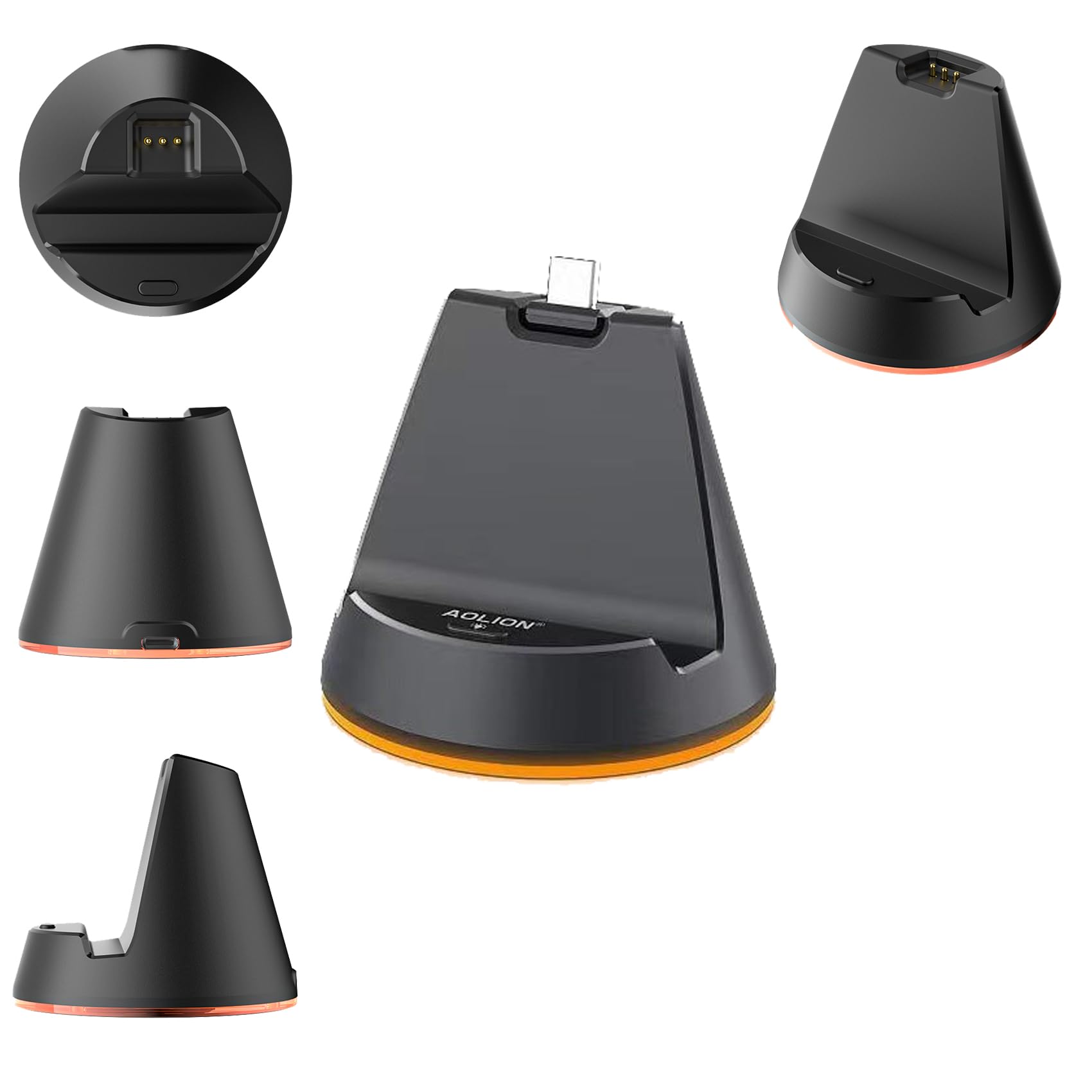 【送料無料】JOYSOG PS5 ポータル充電スタンド for Playstation Portal リモートプレーヤー 充電ドックステーション Whit Type-c アダプターアクセサリー (ブラック)