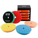 【送料無料】スポンジパット, SPTA 5点125mm HEX LOGIC ポリッシャースポンジバフセット ポリッシャー研磨 125mm バッキングプレート用コンパウンドバフスポンジパッド切断研磨パッドキット車用バッファポリッシャーコンパウンド、研磨、ワックスがけ用