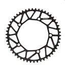【送料無料】Litepro折りたたみ自転車フルホロー自転車チェーンホイール48/50/52/54/56 / 58TチェーンリングBCD130超軽量の正の歯のディスク (黒, 50T)