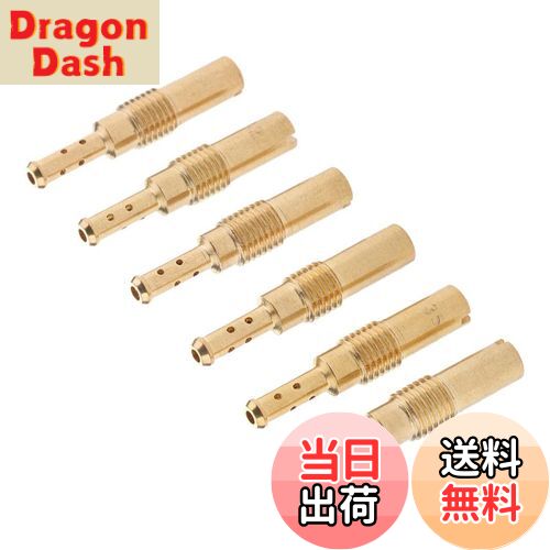 【送料無料】F Fityle 6個 パイロットジェット スロージェット #32#35#38#40#42#45