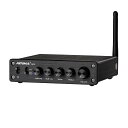 AIYIMA A03 TPA3116サブウーファーアンプ QCC304X Bluetooth 5.2 HiFi TPA3116D2 2.1チャンネルデジタルオーディオアンプ50W * 2 + 100W サポートAAC、SBC、aptX、aptX-LL、APTX-HD 音量調整機能付き24v 電源アダプター