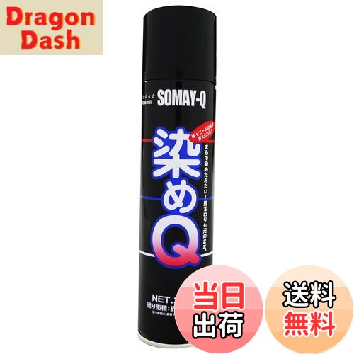 【送料無料】染めQテクノロジィ(Somay-Q Technology) 染めQエアゾール ブラック 264ML 油彩