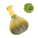 【送料無料】TVETE 抹茶ブレンダー 抹茶ブラシ matcha whisk ABSプラスチック製 竹型 速乾性 茶筅 茶道 道具 抹茶ブラシ泡立て器 抹茶 バブル 泡立てツール バリなし カビ生えない クリーン簡単 乾きやすい (竹イエロー)