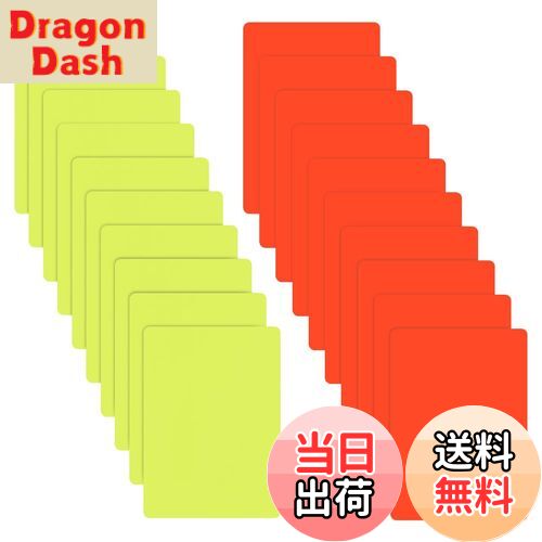【送料無料】OLYCRAFT 10セット レフリーレッドカード 審判カード PVC 警告カード レッドカードとイエローカード レフリーペナルティカード レフェリ...
