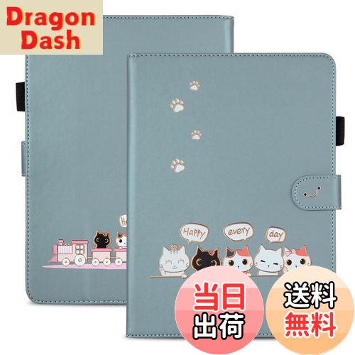 【送料無料】Qribo Lenovo Tab M10 Plus 3rd Gen ケース シンプルなのに可愛いデザイン エンボス加工猫..