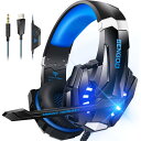 【送料無料】BENGOO ゲーミングヘッドセット PS5 ヘッドセット ノイズキャンセリング マイク付き 3.5mm有線 ゲーミングヘッドホン スイッチ ヘッドフォン 軽量 全効能 重低音 LEDライト コントローラー ミュート付き ステレオ FPS ゲーム用 Nintendo Switch Xbox One PS