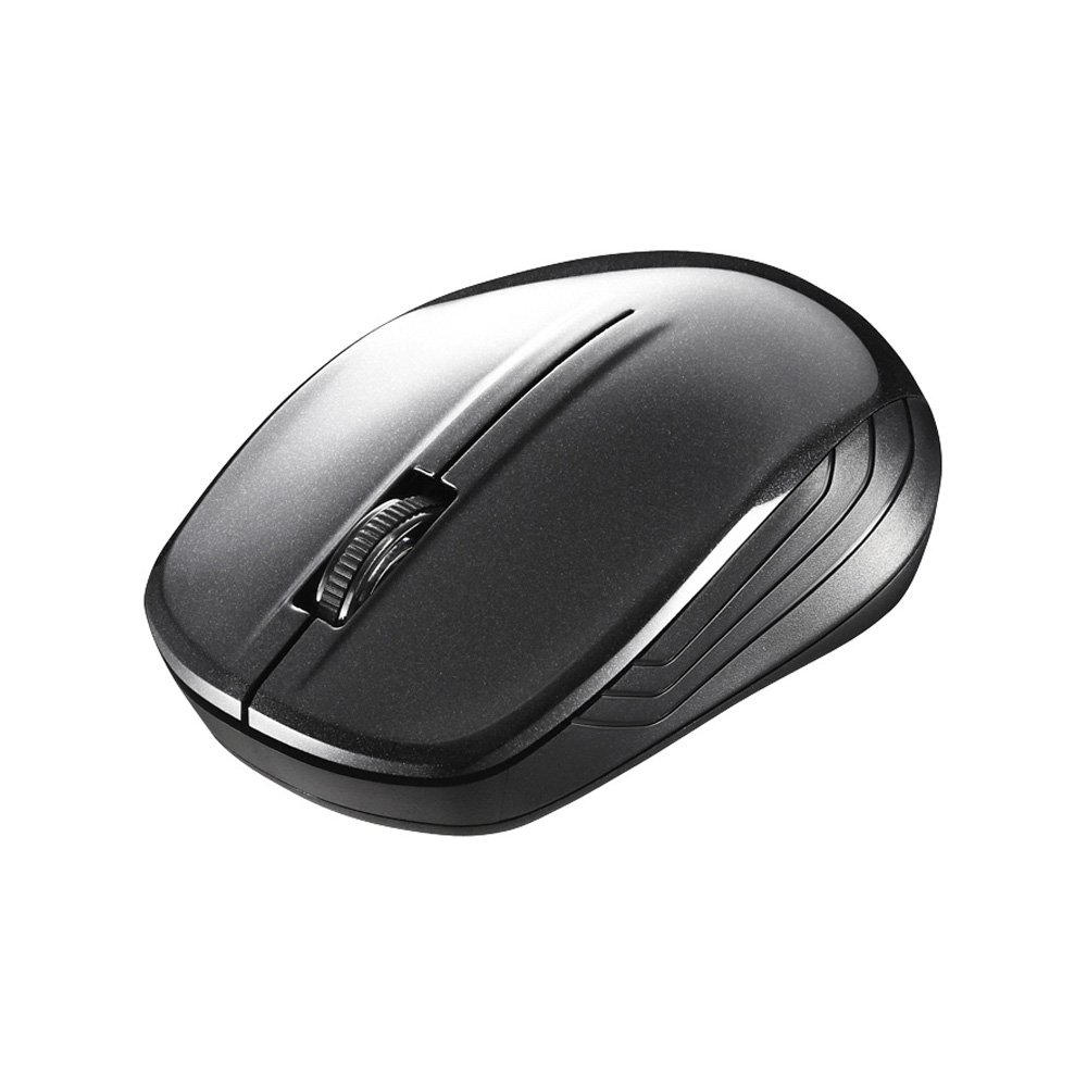 【送料無料】バッファロー BUFFALO 無線(2.4GHz)BlueLEDマウス3ボタン ブラック BSMBW105BK