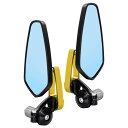 【送料無料】Karun バイクミラー オートバイ用 バーエンドミラー バーエンド バイク ミラー 左 ...