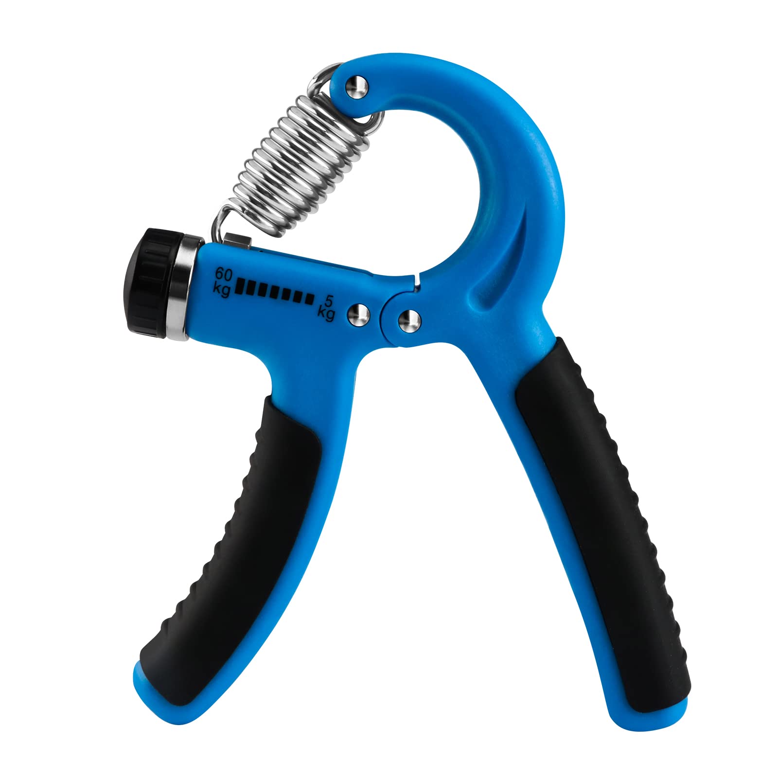 【送料無料】YOKELLMUX ハンドグリップ 握力 トレーニング 5-60KG 男女兼用グリップ（ ブルー）