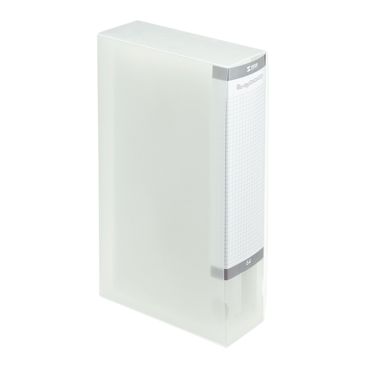 【送料無料】サンワサプライ ブルーレイディスク対応ファイルケース(64枚収納・クリア) FCD-FLBD64C