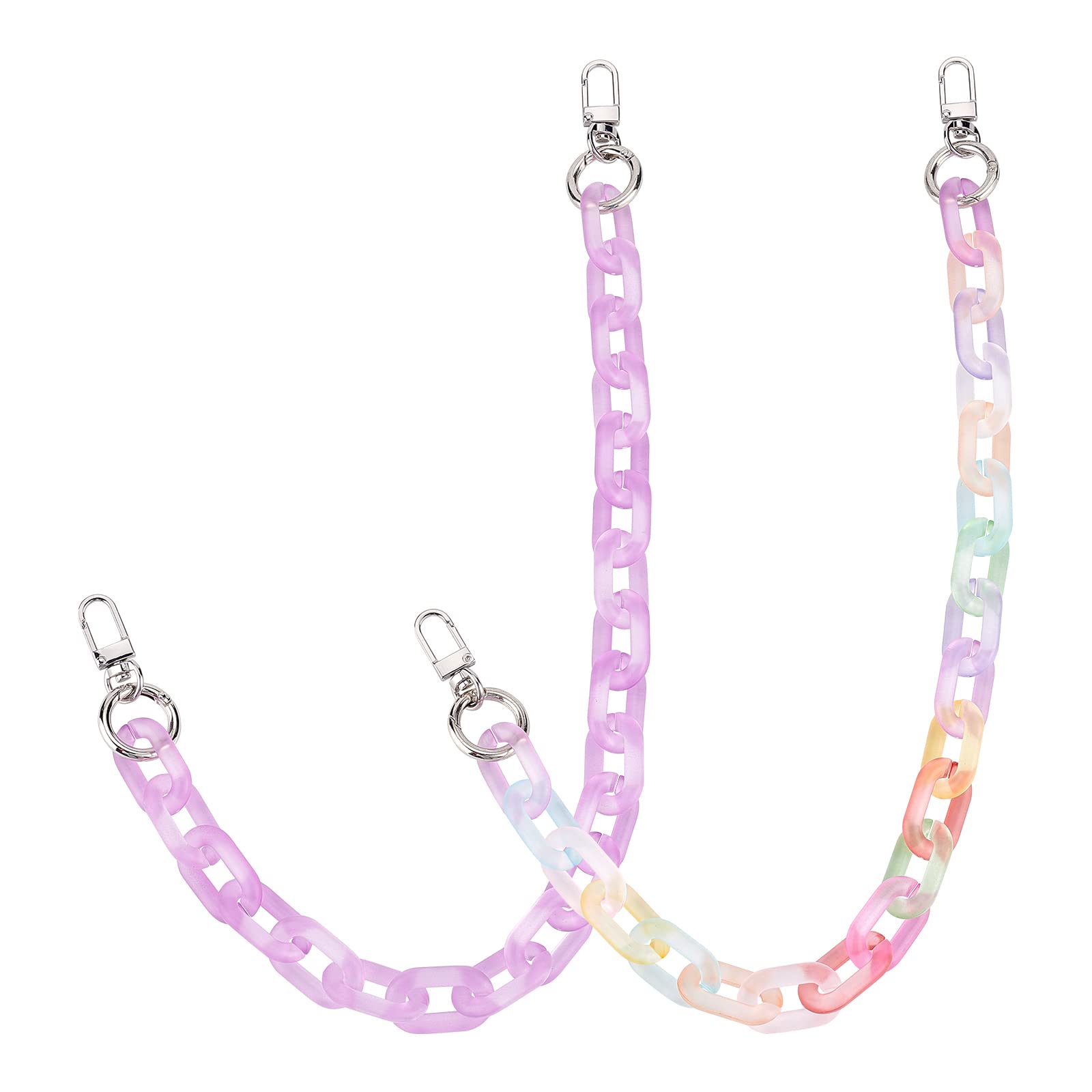 【送料無料】SUPERFINDINGS 2色 アクリル ストラップバッグチェーン 長さ50.5cm  ...