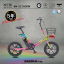 NEW!16インチ電動アシスト自転車 業界初5年保証 特注塗装仕上げ 斬新でパワフルな BM-5C160RW 特殊フレーム 世界に1台だけ 特別