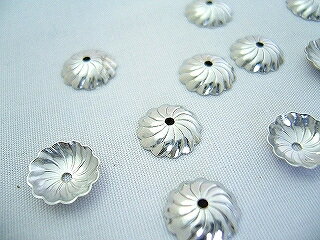 ビーズクラブ 座金 ビーズキャップ 羽 銀 シルバー 80個 10mm 天然石 パーツ ピアス イヤリング ネックレス ブレスレット ハンドメイドパーツ