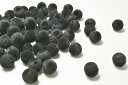 ビーズクラブ フロッキービーズ ラウンド ブラック 10mm 2個 ベルベット ベロア ハンドメイド