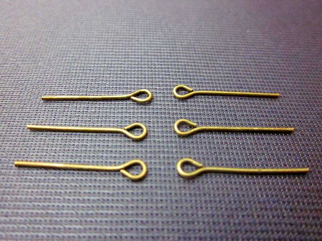 乐天商城 - ビーズクラブ 9ピン 金古美 20mm 100本 メタルパーツ 素材 ハンドメイド