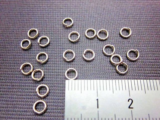 乐天商城 - ビーズクラブ アクセサリー マルカン 丸カン リング シルバー 4mm 100個 メタルパーツ 素材 ハンドメイド