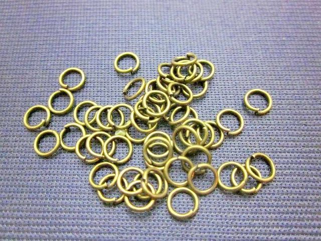 ビーズクラブ アクセサリー マルカン 丸カン リング 金古美 5mm 100個 メタルパーツ 素材 ハンドメイド