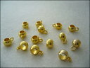 ビーズクラブ チャーム 筒 金ゴールド 25個セット 12mm