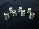 ビーズクラブ ロンデル メタルビーズ 鼓 つづみ 銀 7mm 50個 ブレスレット ネックレス 金具 金属ビーズ パーツ R-016
