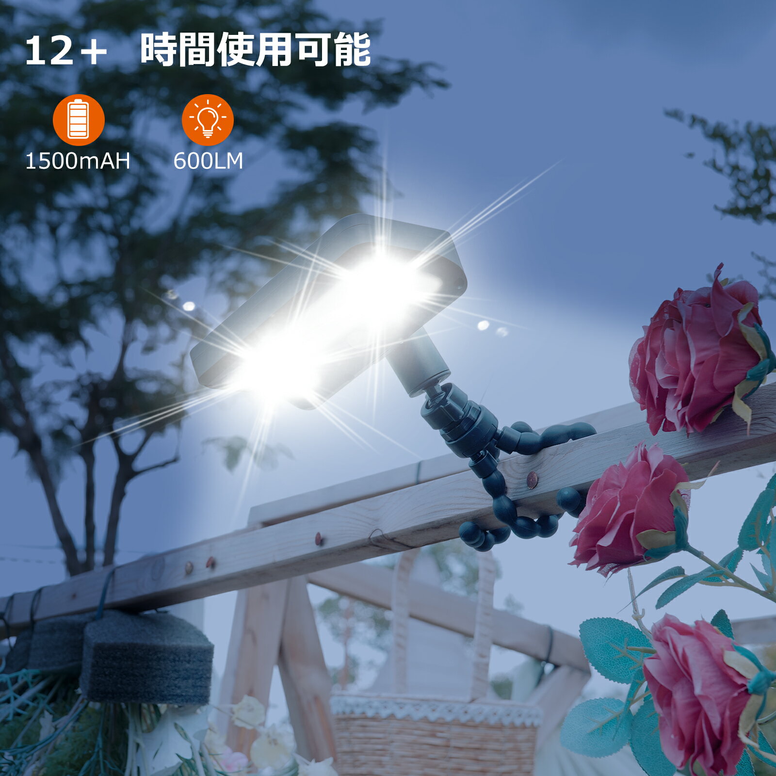 ソーラー人感センサーライト ソーラーライト 防犯ライト 屋外防水 IP65 120°広角 92LED 3モード切替 常時点灯/人感対応 庭灯、エクステリア照明 曲げられるスタンド 植物・フェンス取付可能 1個セット