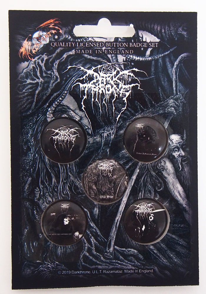 ダークスローン・DARKTHRONE・OLD STAR・BUTTON BADGE SET・バッジ・缶バッジセット(5個入り)・オフィシャルバッジ