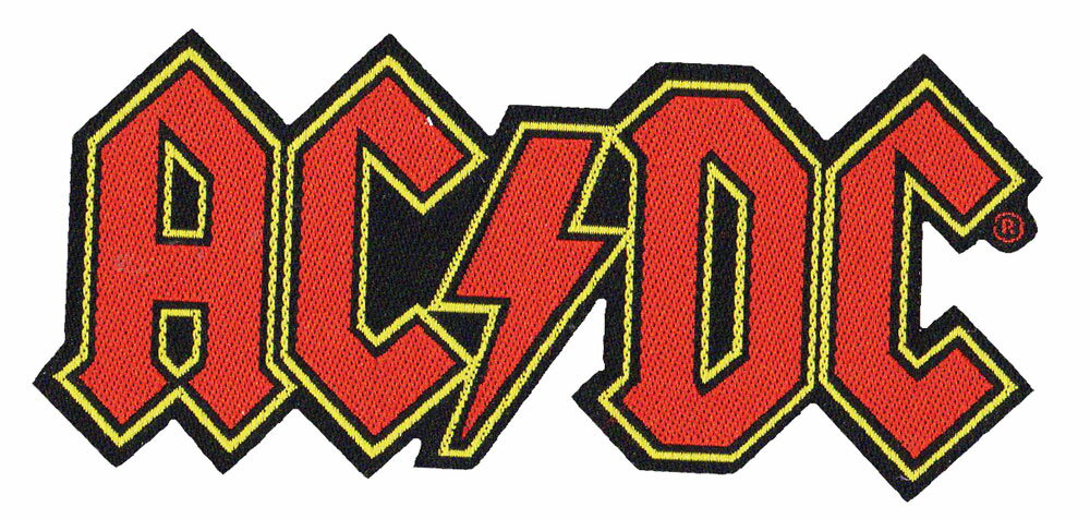 AC/DC・AC DC・LOGO・PATCH ・刺繍パッチ・ワッペン オフィシャル パッチ