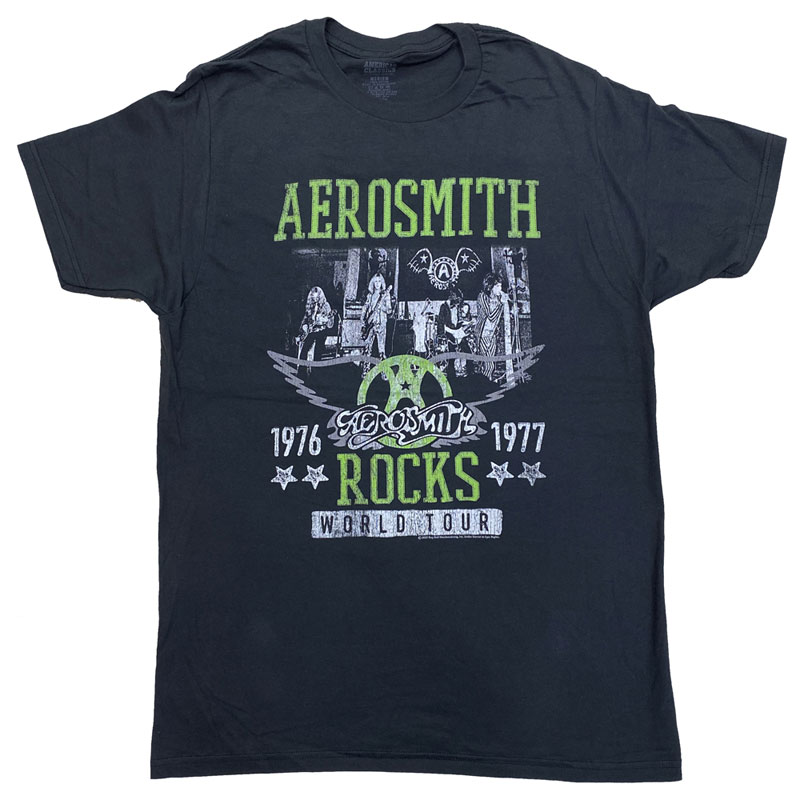 楽天dragtrain／ドラッグトレインAEROSMITH・エアロスミス・ROCKSTAR・Tシャツ・ロックTシャツ・オフィシャル バンドTシャツ