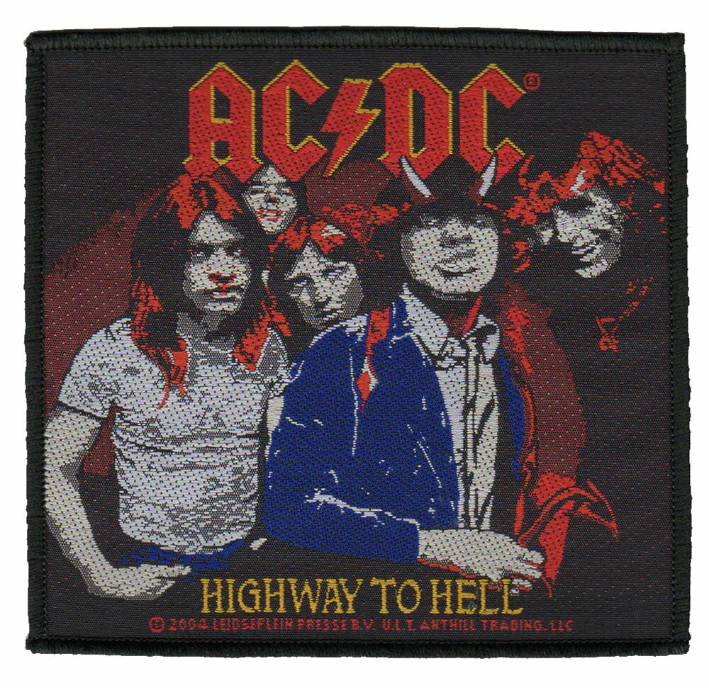 AC DC・HIGHWAY TO HELL・PATCH ・刺繍パッチ・ワッペン オフィシャル パッチ