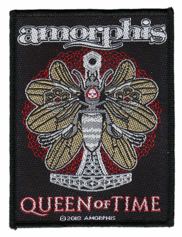 アモルフィス・AMORPHIS・QUENN OF TIME・糊なし・刺繍パッチ・ワッペン オフィシャル バンド パッチ