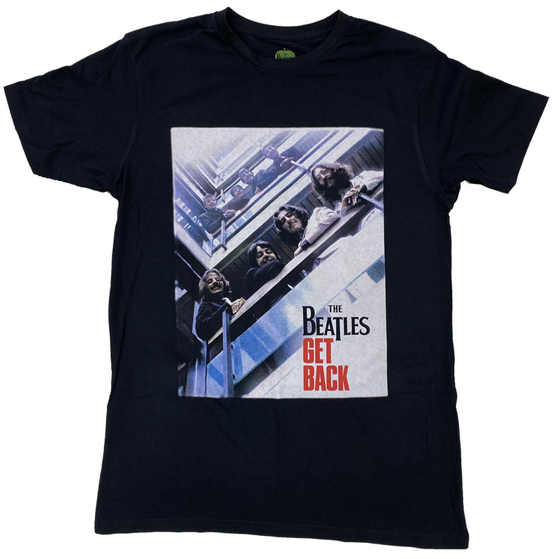 THE BEATLES・GET BACK POSTER・Tシャツ・ビートルズ ・オフィシャル ・バンドTシャツ ロックTシャツ