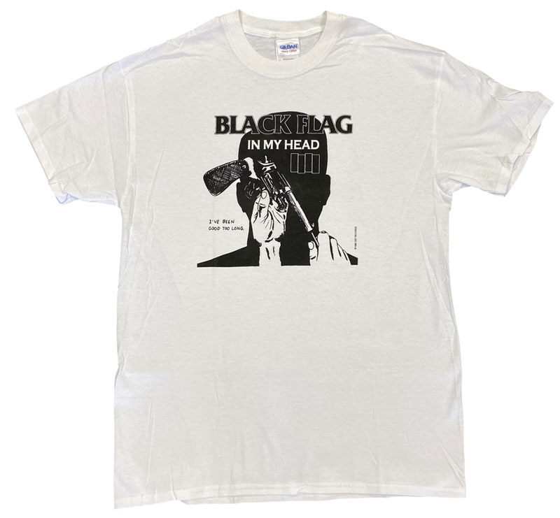 ブラッグ フラッグ・BLACK FLAG・IN MY HEAD・Tシャツ・バンドTシャツ・オフィシャル ロックTシャツ