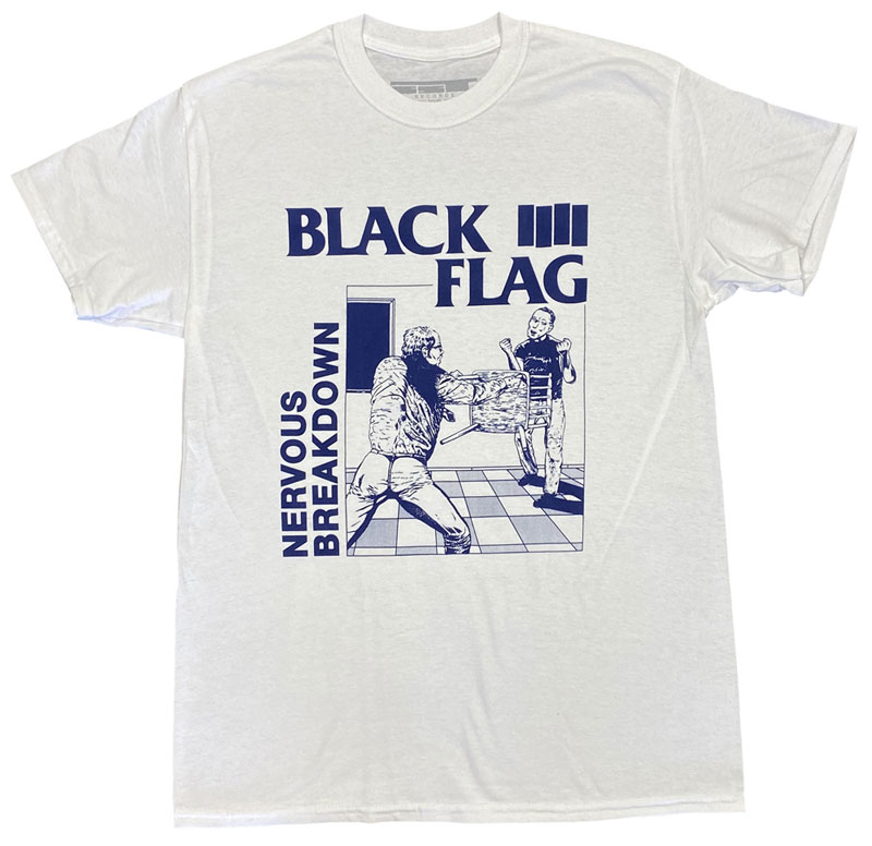 ブラッグ フラッグ・BLACK FLAG・NERVOUS BREAKDOWN・Tシャツ・オフィシャル ロックTシャツ
