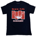 ブラッグ フラッグ・BLACK FLAG・DAMAGED・ブラック・Tシャツ・ロックTシャツ・オフィシャル バンドTシャツ