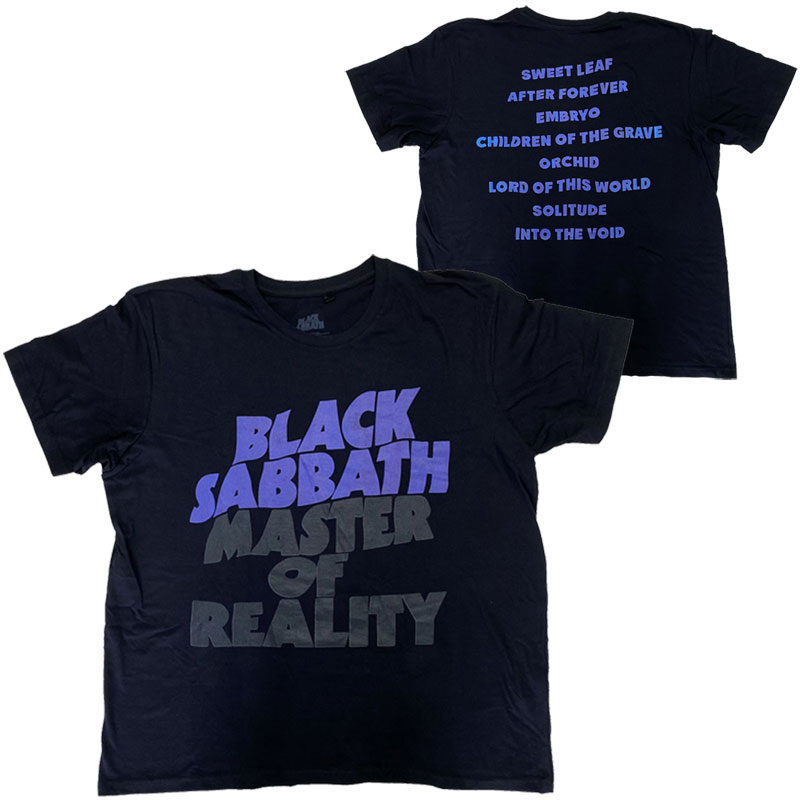 Rakuten - ブラック サバス・BLACK SABBATH・MASTER OF REALITY・2025・Tシャツ・ バンドTシャツ・ロックTシャツ オフィシャルTシャツ
