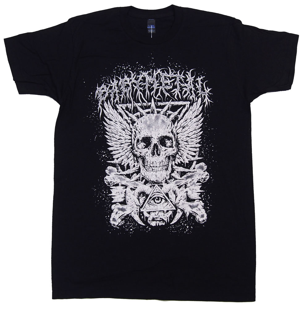 ベビーメタル・BABYMETAL・CROSSBONE EYE SKELETON Tシャツ アメリカ版 オフィシャル バンドTシャツ ロックTシャツ