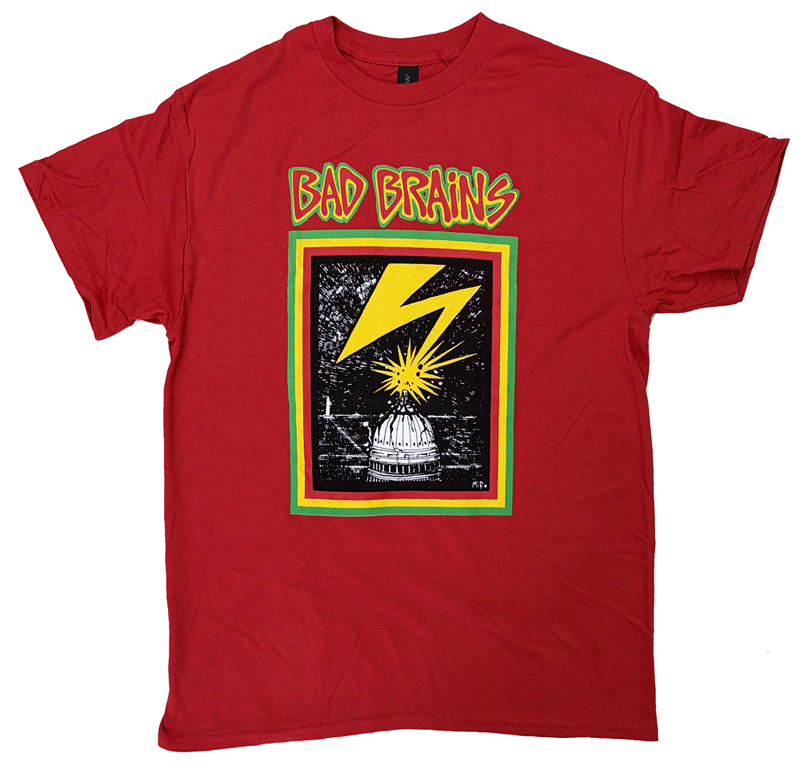 バッド ブレインズ・BAD BRAINS・CAPITAL・RED・USA版・Tシャツ・バンドTシャツ・オフィシャル ロックTシャツ