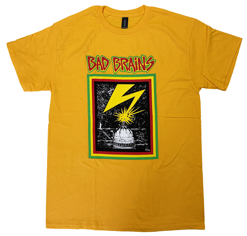 バッド ブレインズ・BAD BRAINS・CAPITAL・GOLD・USA版・Tシャツ・バンドTシャツ・オフィシャル ロックTシャツ