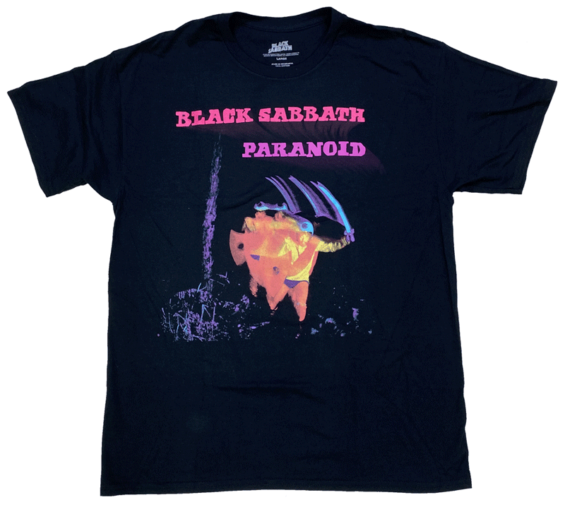ブラック サバス・BLACK SABBATH・PARANOID MOTION・NEW・Tシャツ・バンドTシャツ・オフィシャルロックTシャツ
