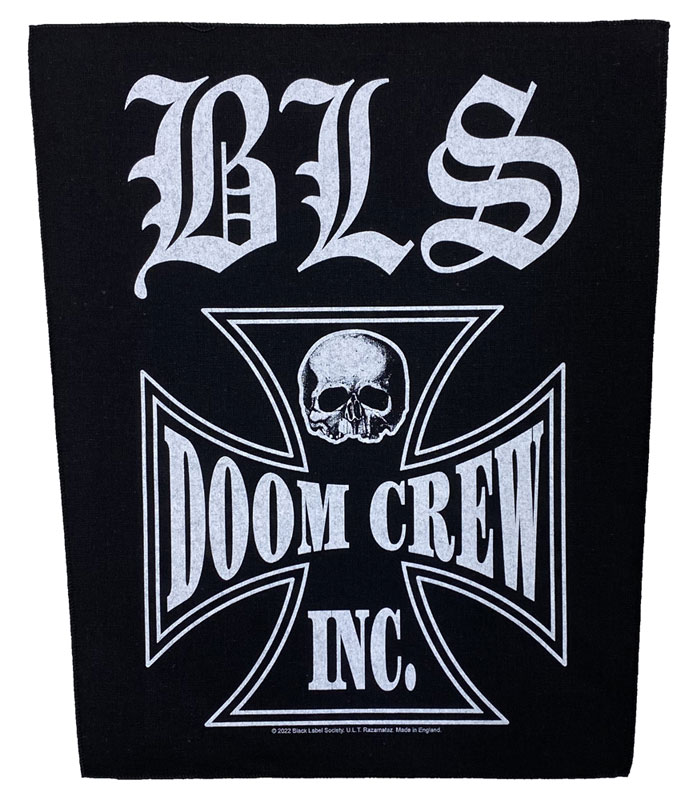 ブラック レーベル ソサイエティ・BLACK LABEL SOCIETY・DOOM CREW・オフィシャル・バックパッチ