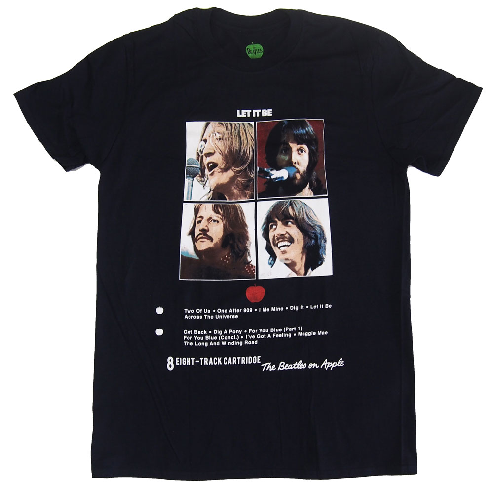 THE BEATLES・ LET IT BE 8 TRACK・Tシャツ・ビートルズ ・オフィシャル ・バンドTシャツ ロックTシャツ