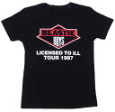 ビースティボーイズ BEASTIE BOYS LICENSED TO ILL TOUR 1987 Tシャツ オフィシャル ロックTシャツ バンドTシャツ