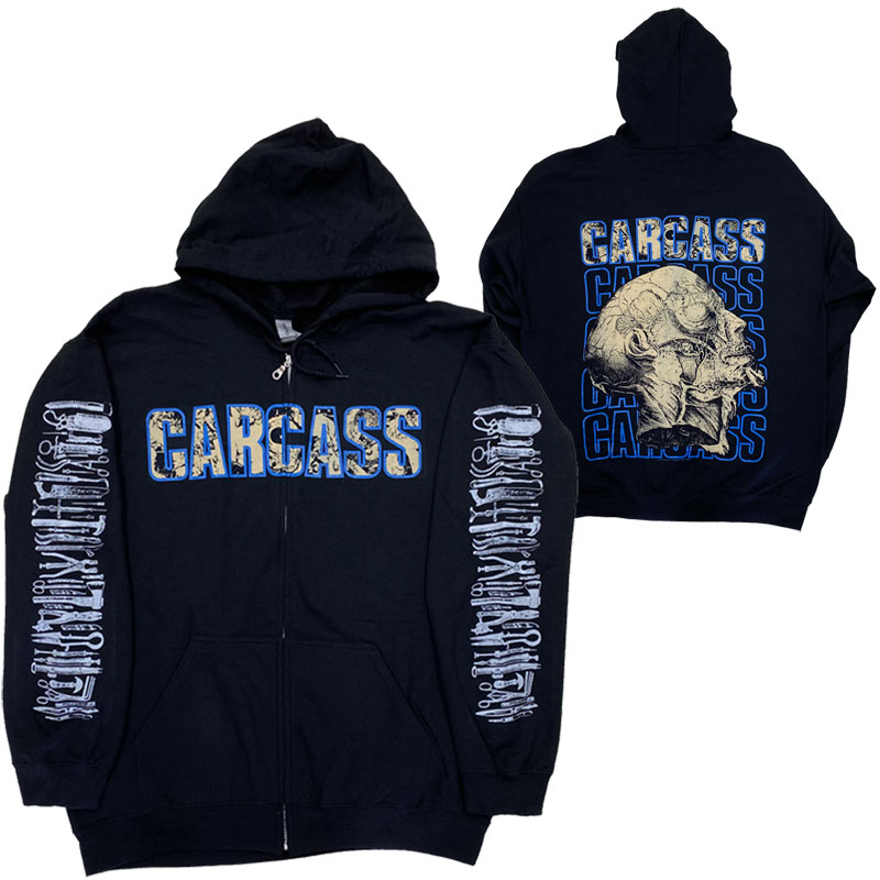 カーカス・CARCASS・NECRO HEAD・ジップパーカー・ジップアップパーカー・オフィシャルパーカー