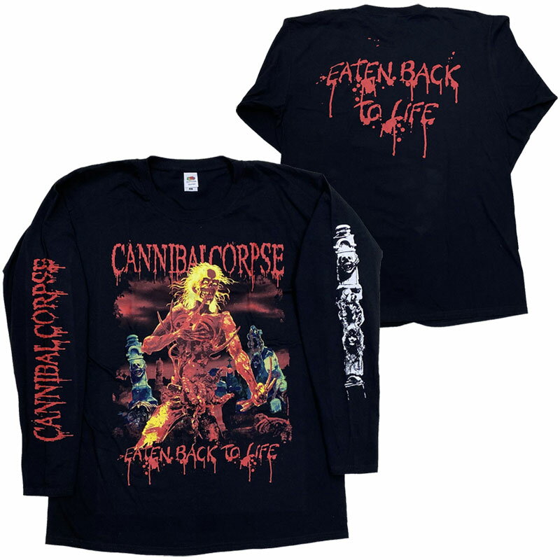 カンニバル コープス CANNIBAL CORPSE EATEN BACK TO LIFE UK版 長袖 ロングスリーブ バンドTシャツ オフィシャル ロックTシャツ