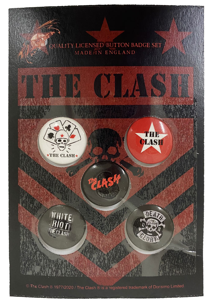 クラッシュ・THE CLASH・LONDON CALLING・BUTTON BADGE SET・バッジ・缶バッジセット(5個入り)・オフィシャルバッジ