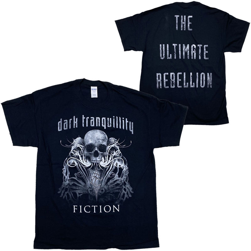 DARK TRANQUILLITY・ダーク・トランキュリティ・FICTION SKULL・Tシャツ・メタルTシャツ・オフィシャル バンドTシャツ